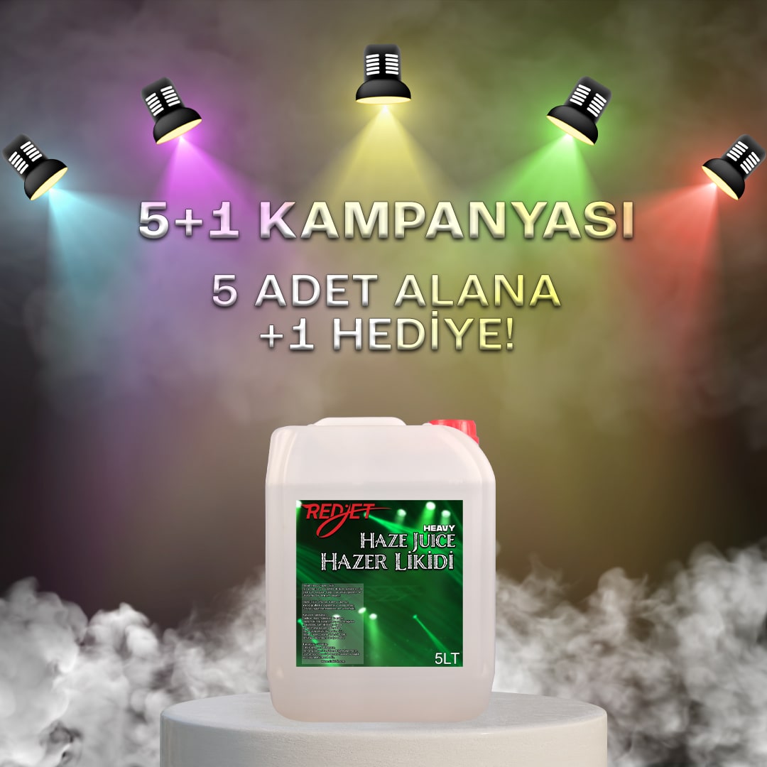 5 Adet 5LT Heavy Hazer Likidi +1 Adet Hediye Kampanyası