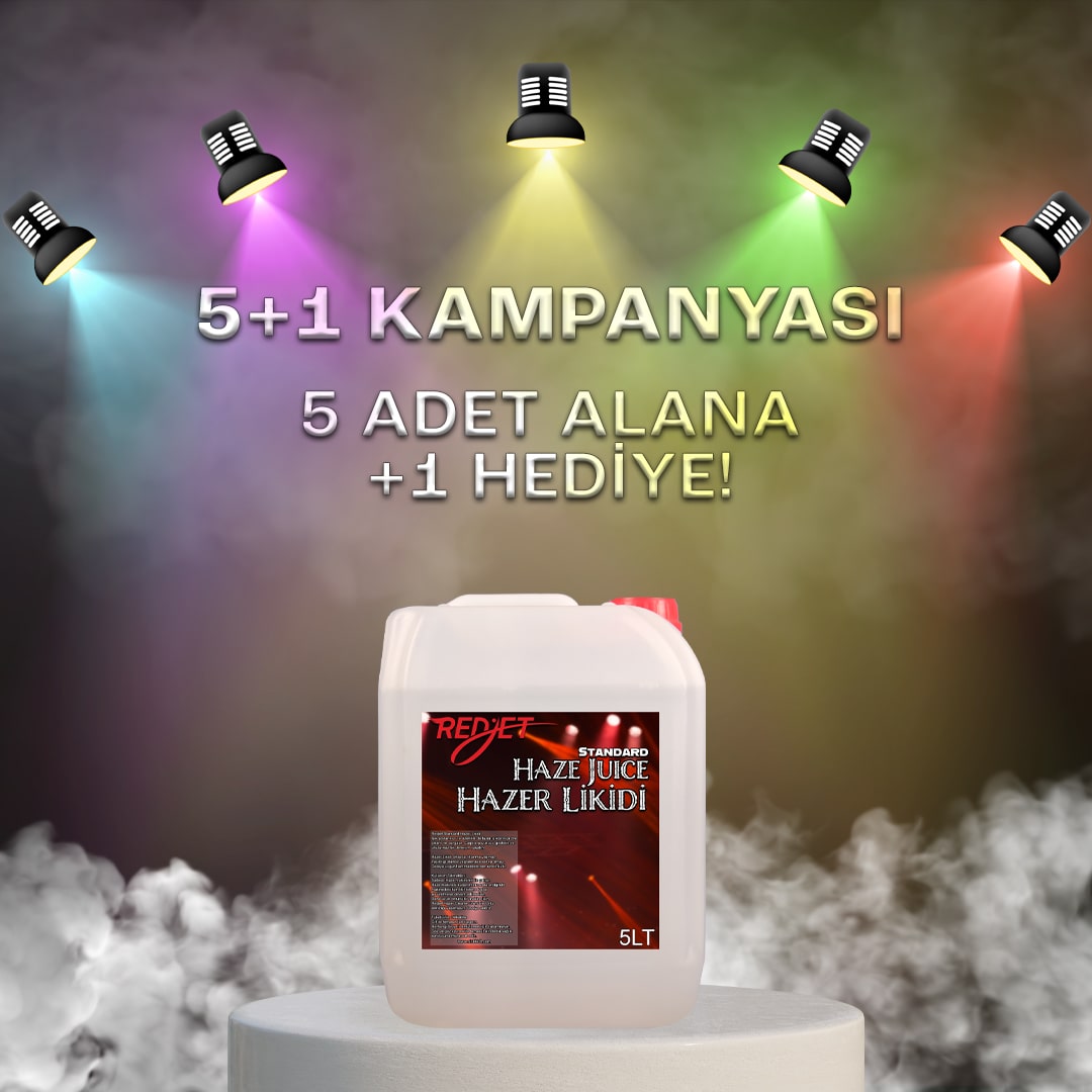 5 Adet 5LT Standard Hazer Likidi +1 Adet Hediye Kampanyası